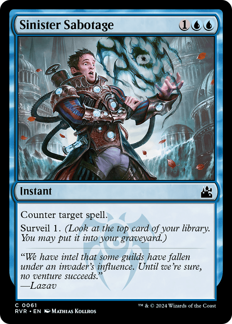 Sinister Sabotage [Ravnica Remastered] MTG Single Magic: The Gathering  | Multizone: Comics And Games