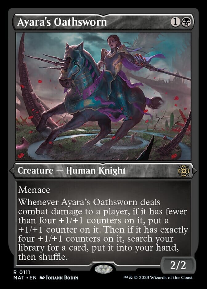 Ayara's Oathsworn (Foil Etched) [March of the Machine: The Aftermath] MTG Single Magic: The Gathering  | Multizone: Comics And Games