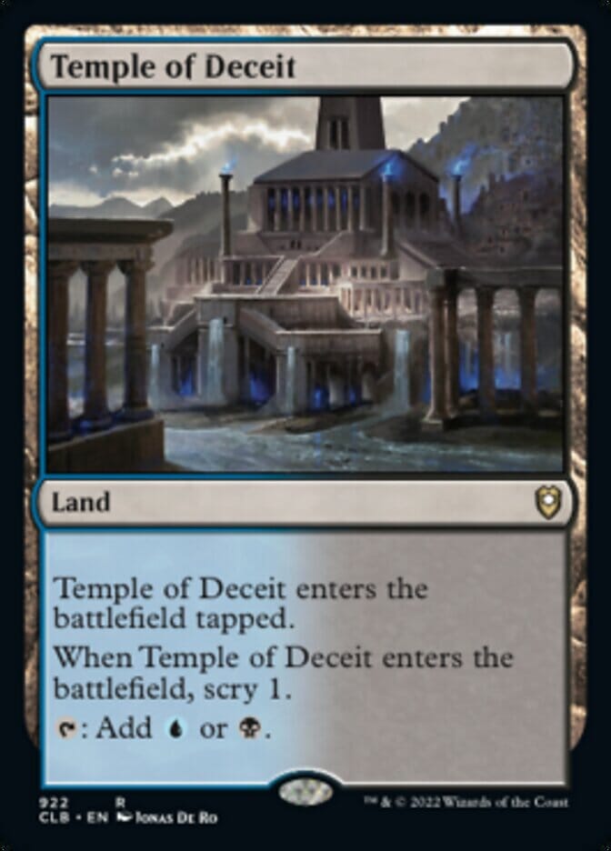 Temple of Deceit [Commander Legends: Battle for Baldur's Gate] MTG Single Magic: The Gathering  | Multizone: Comics And Games