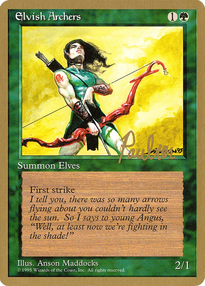 Elvish Archers (Preston Poulter) [Pro Tour Collector Set] MTG Single Magic: The Gathering  | Multizone: Comics And Games