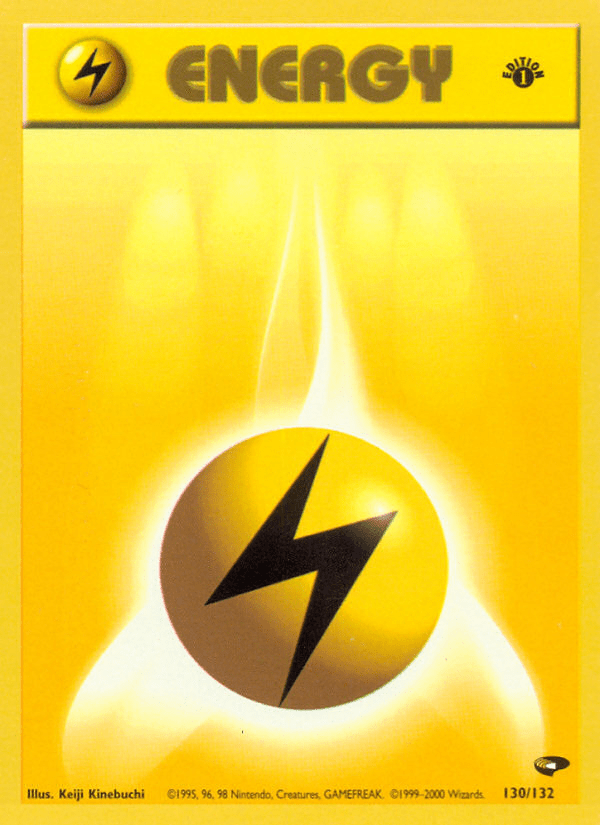 Lightning Energy (130/132) [Gym Challenge 1st Edition] Pokemon Single Pokémon  | Multizone: Comics And Games