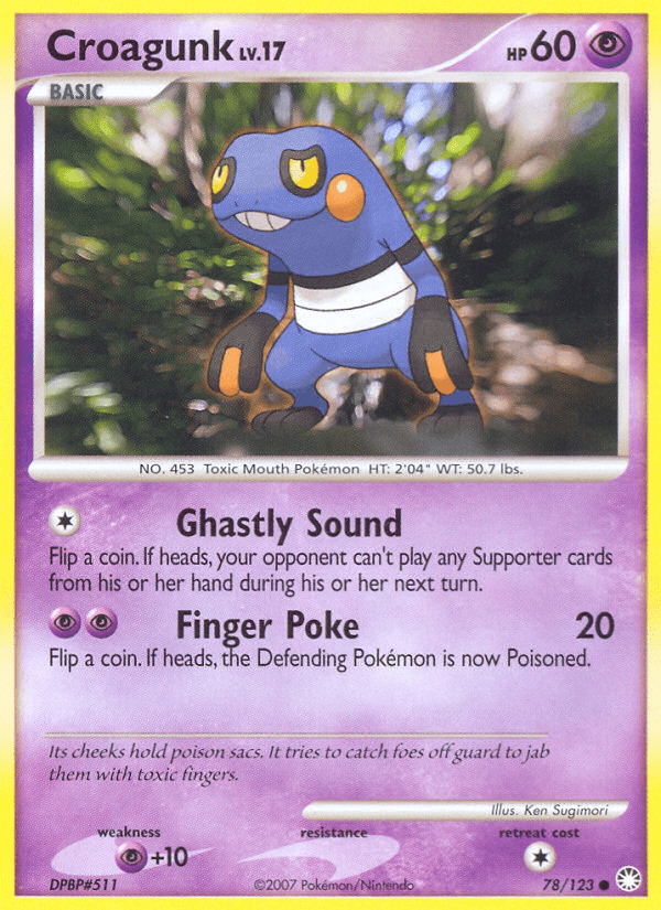 Croagunk (78/123) [Diamond & Pearl: Mysterious Treasures] Pokemon Single Pokémon  | Multizone: Comics And Games