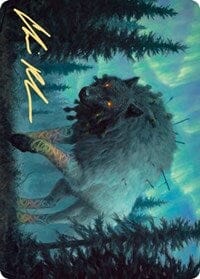 Sarulf, Realm Eater Art Card (Gold-Stamped Signature) [Kaldheim: Art Series] MTG Single Magic: The Gathering  | Multizone: Comics And Games
