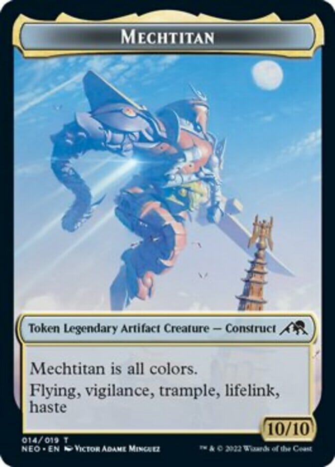 Spirit (002) // Mechtitan Double-sided Token [Kamigawa: Neon Dynasty Tokens] MTG Single Magic: The Gathering  | Multizone: Comics And Games