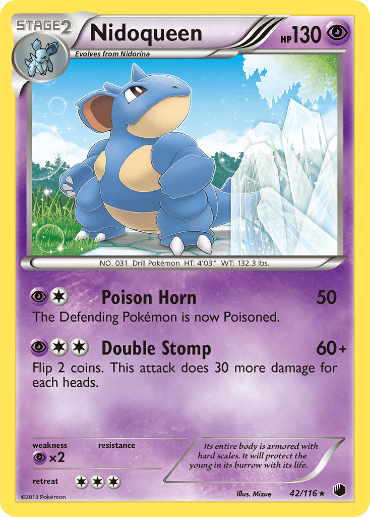 Nidoqueen (42/116) [Black & White: Plasma Freeze] Pokemon Single Pokémon  | Multizone: Comics And Games