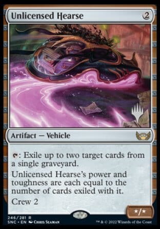 Unlicensed Hearse (Promo Pack) [Streets of New Capenna Promos] MTG Single Magic: The Gathering  | Multizone: Comics And Games