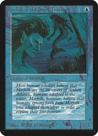 Merfolk of the Pearl Trident [Limited Edition Alpha] MTG Single Magic: The Gathering  | Multizone: Comics And Games