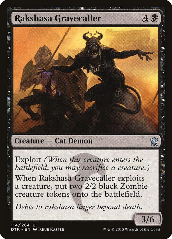 Rakshasa Gravecaller [Dragons of Tarkir] MTG Single Magic: The Gathering  | Multizone: Comics And Games