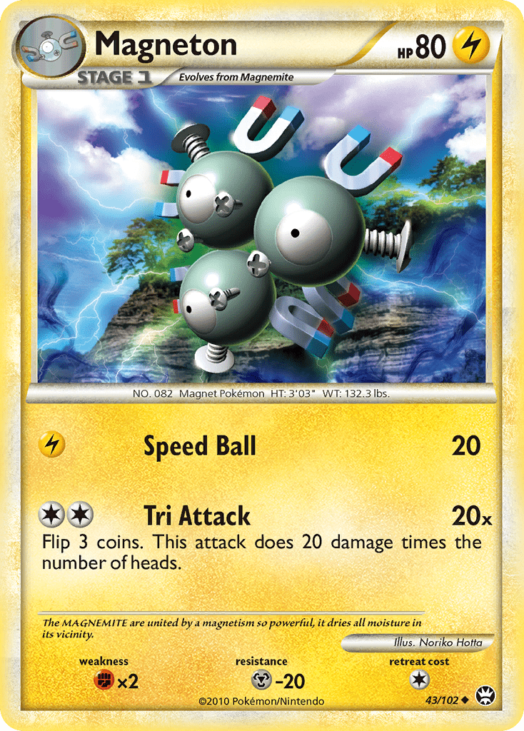 Magneton (43/102) [HeartGold & SoulSilver: Triumphant] Pokemon Single Pokémon  | Multizone: Comics And Games