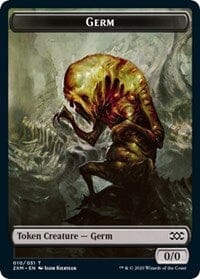 Germ // Human Soldier Double-sided Token [Double Masters Tokens] MTG Single Magic: The Gathering  | Multizone: Comics And Games