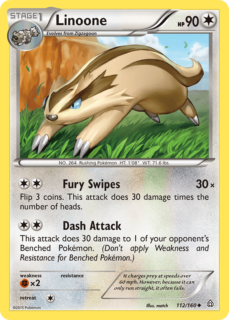Linoone (112/160) [XY: Primal Clash] Pokemon Single Pokémon  | Multizone: Comics And Games