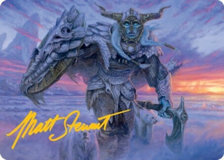 Frost Giant Art Card (Gold-Stamped Signature) [Dungeons & Dragons: Adventures in the Forgotten Realms Art Series] MTG Single Magic: The Gathering  | Multizone: Comics And Games