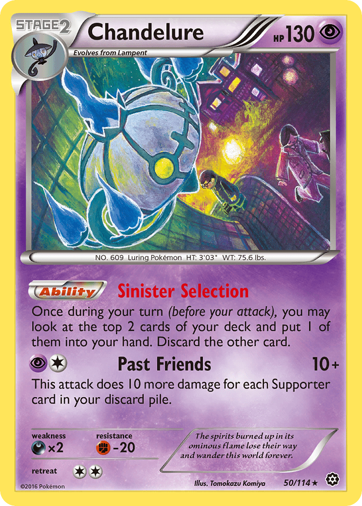 Chandelure (50/114) [XY: Steam Siege] Pokemon Single Pokémon  | Multizone: Comics And Games