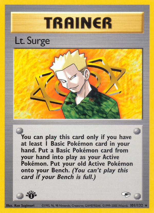 Lt. Surge (101/132) [Gym Heroes 1st Edition] Pokemon Single Pokémon  | Multizone: Comics And Games