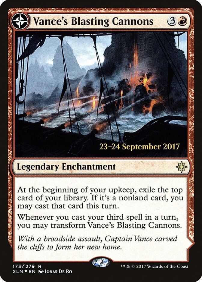 Vance's Blasting Cannons // Spitfire Bastion [Ixalan Prerelease Promos] MTG Single Magic: The Gathering  | Multizone: Comics And Games