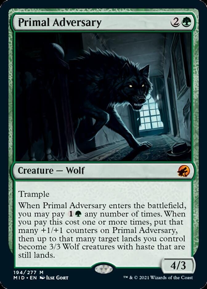 Primal Adversary [Innistrad: Midnight Hunt] MTG Single Magic: The Gathering  | Multizone: Comics And Games