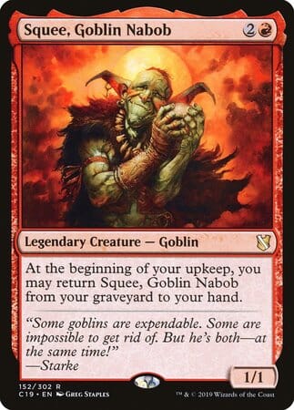 Squee, Goblin Nabob [Commander 2019] MTG Single Magic: The Gathering  | Multizone: Comics And Games