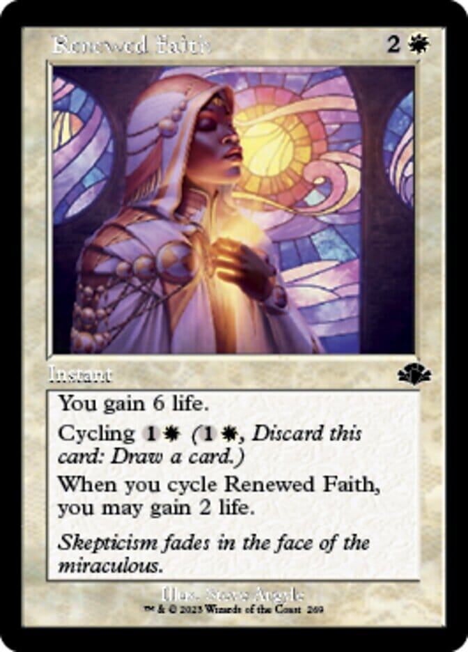 Renewed Faith (Retro) [Dominaria Remastered] MTG Single Magic: The Gathering  | Multizone: Comics And Games