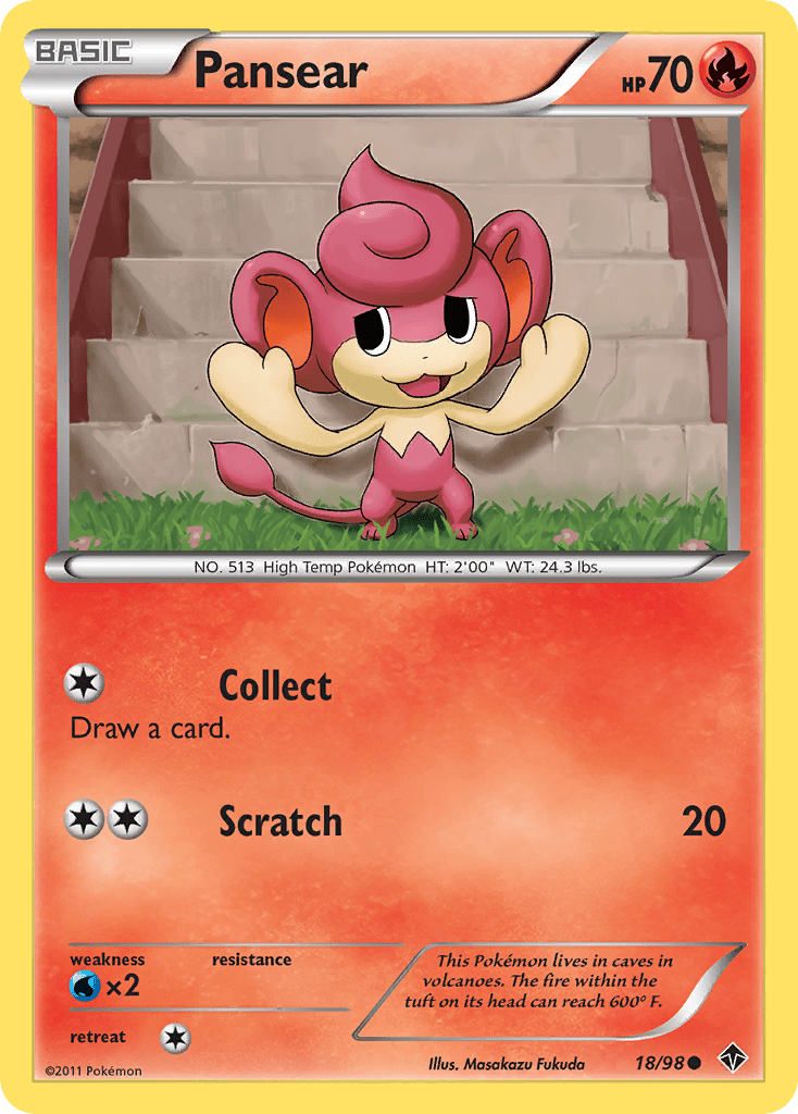 Pansear (18/98) [Black & White: Emerging Powers] Pokemon Single Pokémon  | Multizone: Comics And Games