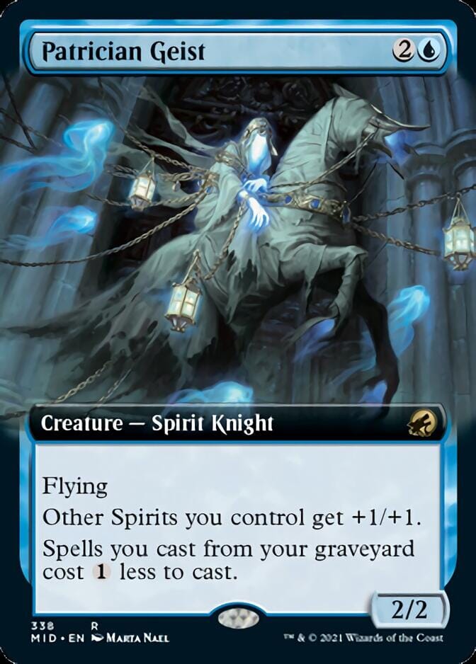 Patrician Geist (Extended) [Innistrad: Midnight Hunt] MTG Single Magic: The Gathering  | Multizone: Comics And Games