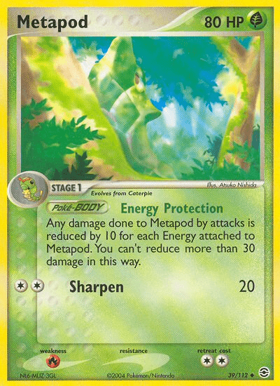 Metapod (39/112) [EX: FireRed & LeafGreen] Pokemon Single Pokémon  | Multizone: Comics And Games