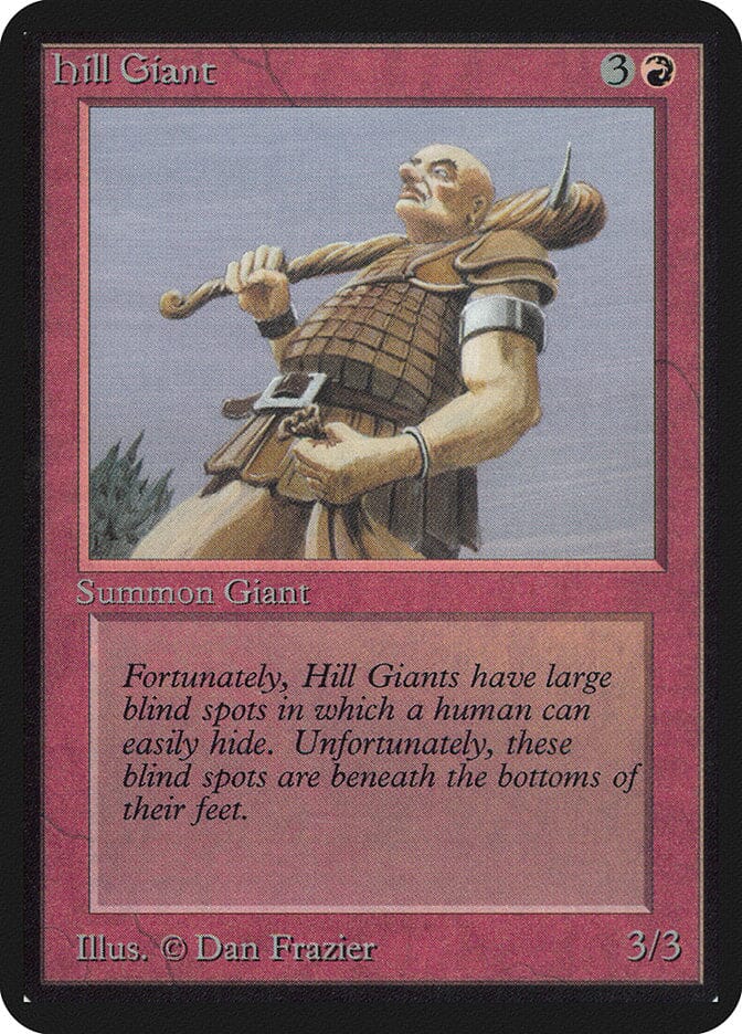 Hill Giant [Limited Edition Alpha] MTG Single Magic: The Gathering  | Multizone: Comics And Games
