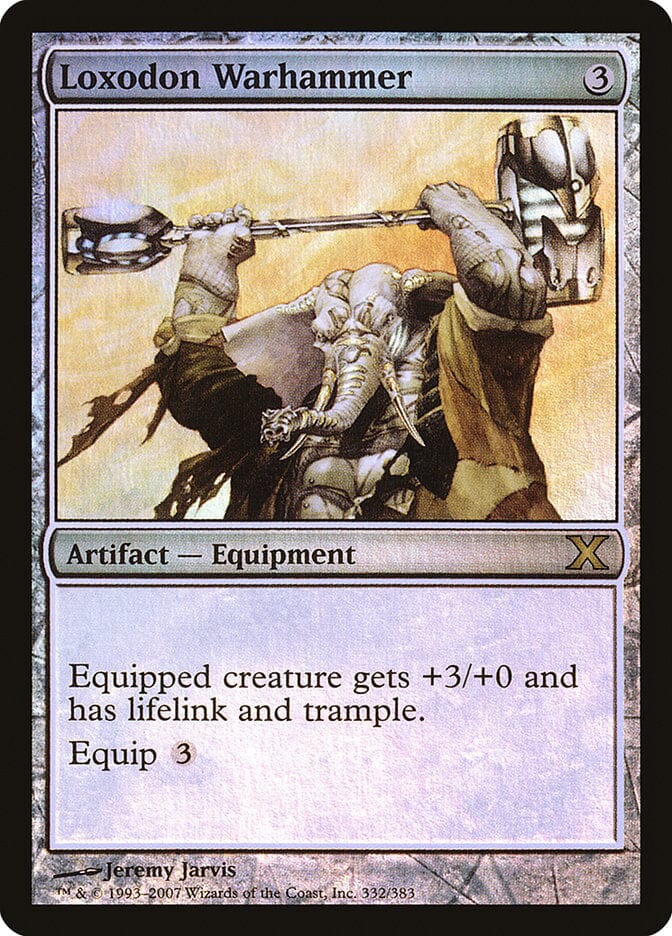 Loxodon Warhammer (Premium Foil) [Tenth Edition] MTG Single Magic: The Gathering  | Multizone: Comics And Games