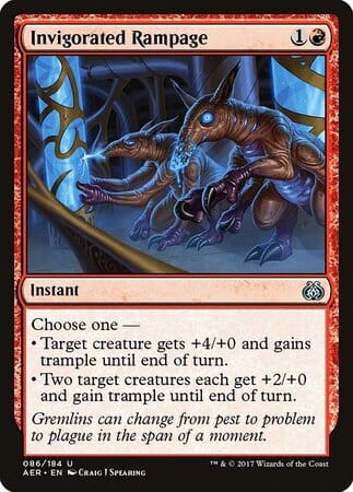Invigorated Rampage [Aether Revolt] MTG Single Magic: The Gathering  | Multizone: Comics And Games