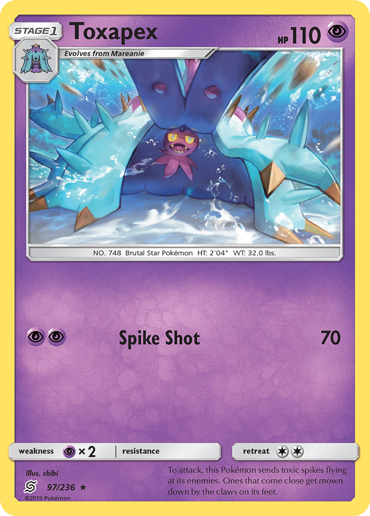Toxapex (97/236) [Sun & Moon: Unified Minds] Pokemon Single Pokémon  | Multizone: Comics And Games