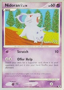 Nidoran♀ LV.14 (71/111) (Queengar - Jason Martinez) [World Championships 2009] Pokemon Single Pokémon  | Multizone: Comics And Games