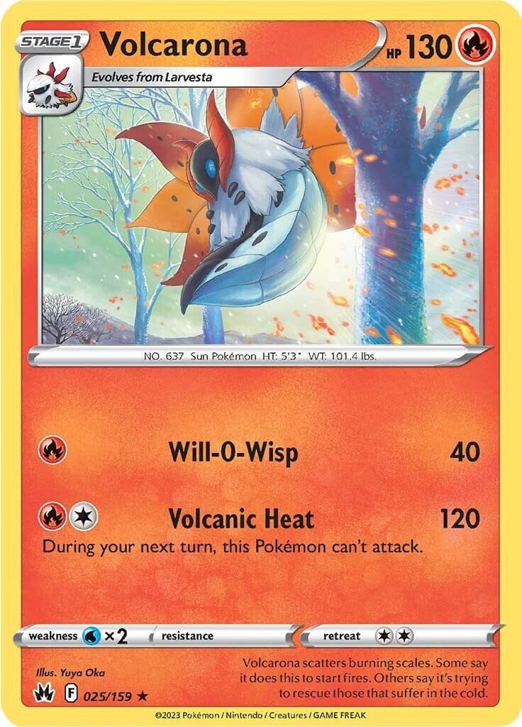 Volcarona (025/159) [Sword & Shield: Crown Zenith] Pokemon Single Pokémon  | Multizone: Comics And Games