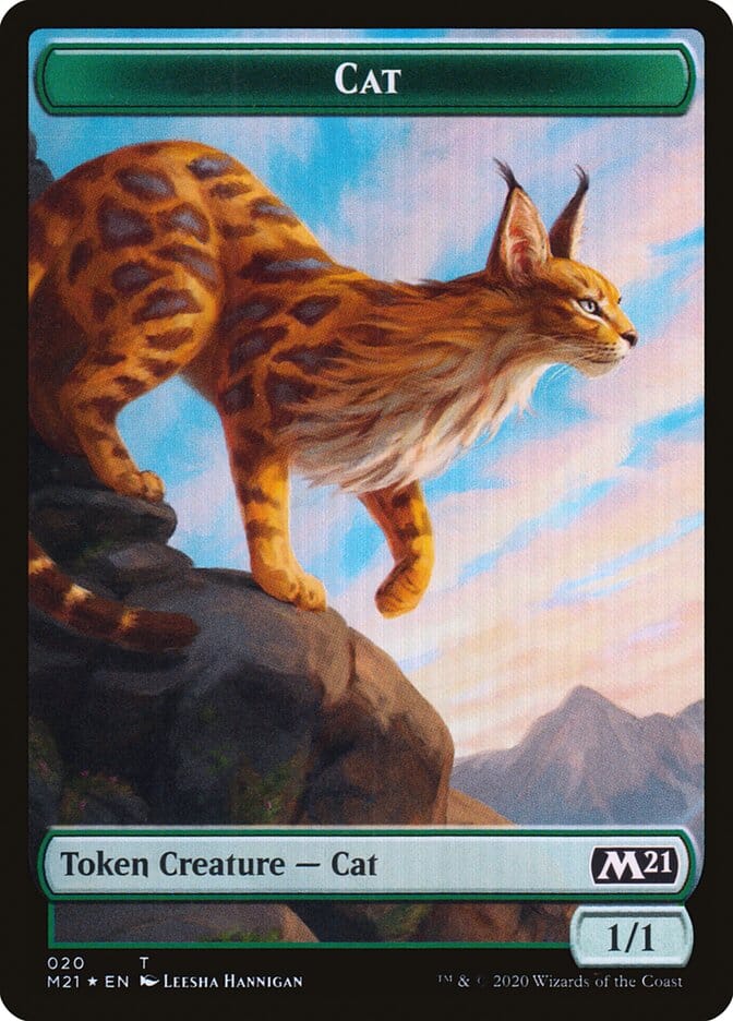 Bird // Cat (020) Double-sided Token [Core Set 2021 Tokens] MTG Single Magic: The Gathering  | Multizone: Comics And Games