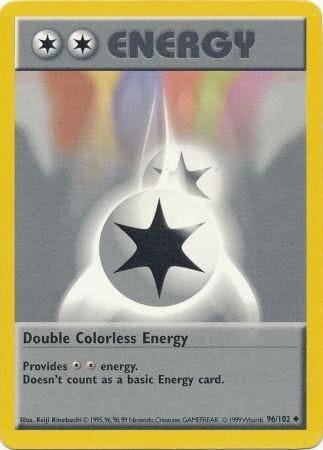 Double Colorless Energy (96/102) [Base Set Shadowless Unlimited] Pokemon Single Pokémon  | Multizone: Comics And Games