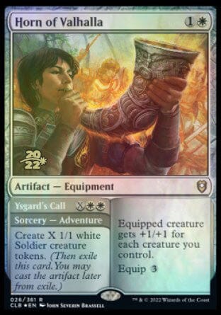 Horn of Valhalla // Ysgard's Call [Commander Legends: Battle for Baldur's Gate Prerelease Promos] MTG Single Magic: The Gathering  | Multizone: Comics And Games