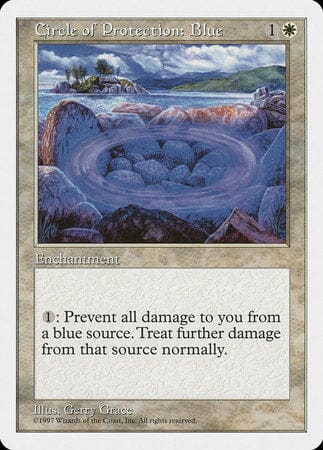 Circle of Protection: Blue [Fifth Edition] MTG Single Magic: The Gathering  | Multizone: Comics And Games