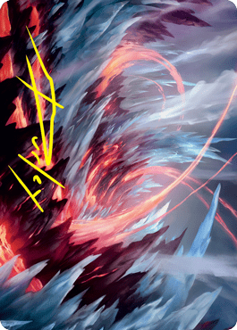 Frostboil Snarl Art Card (Gold-Stamped Signature) [Strixhaven: School of Mages Art Series] MTG Single Magic: The Gathering  | Multizone: Comics And Games