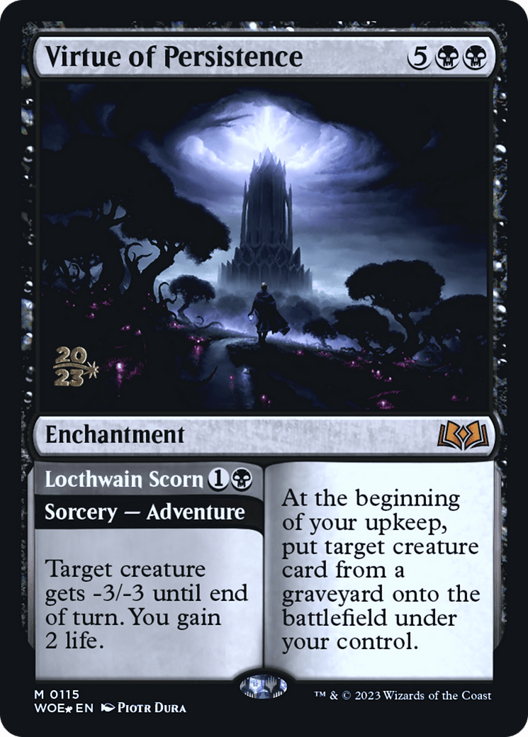Virtue of Persistence // Locthwain Scorn [Wilds of Eldraine Prerelease Promos] MTG Single Magic: The Gathering  | Multizone: Comics And Games
