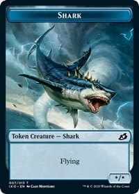 Shark // Human Soldier (003) Double-sided Token [Ikoria: Lair of Behemoths Tokens] MTG Single Magic: The Gathering  | Multizone: Comics And Games