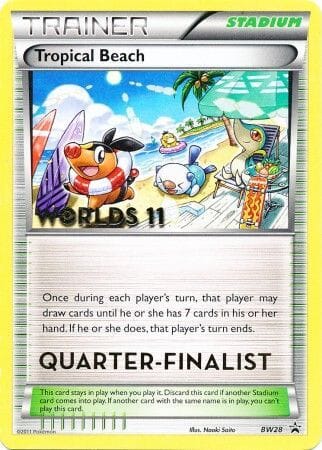 Tropical Beach (BW28) (Quarter Finalist) [Black & White: Black Star Promos] Pokemon Single Pokémon  | Multizone: Comics And Games