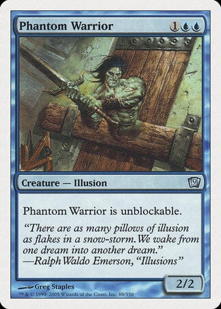 Phantom Warrior [Ninth Edition] MTG Single Magic: The Gathering  | Multizone: Comics And Games