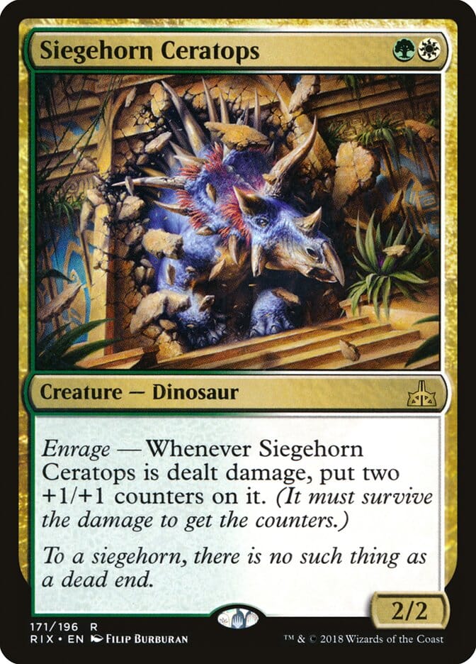Siegehorn Ceratops [Rivals of Ixalan] MTG Single Magic: The Gathering  | Multizone: Comics And Games