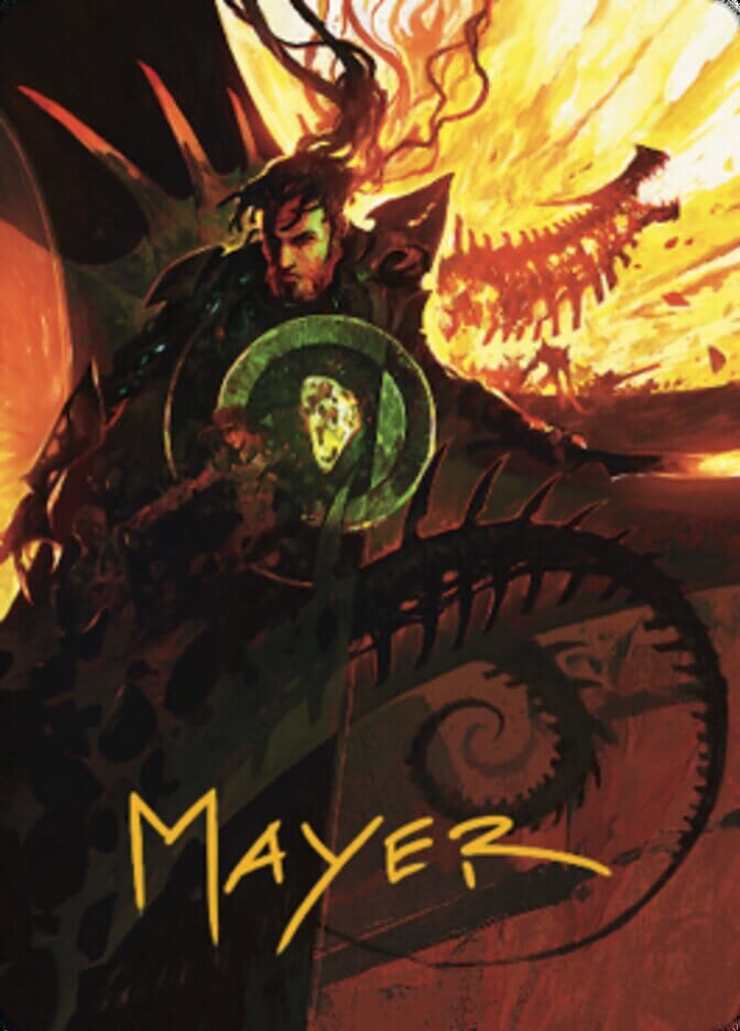 Mishra's Command Art Card (Gold-Stamped Signature) [The Brothers' War Art Series] MTG Single Magic: The Gathering  | Multizone: Comics And Games