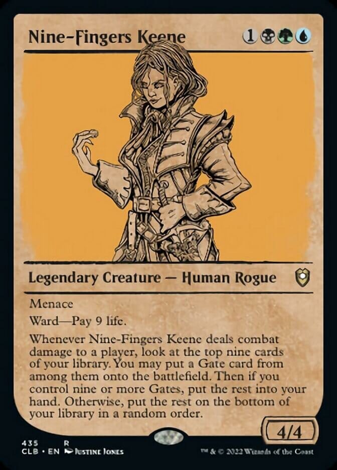 Nine-Fingers Keene (Showcase) [Commander Legends: Battle for Baldur's Gate] MTG Single Magic: The Gathering  | Multizone: Comics And Games