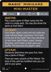 Mini-Master (Magic Minigame) [Commander Legends: Battle for Baldur's Gate Minigame] MTG Single Magic: The Gathering  | Multizone: Comics And Games