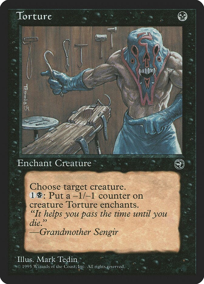 Torture (Grandmother Sengir Flavor Text) [Homelands] MTG Single Magic: The Gathering  | Multizone: Comics And Games