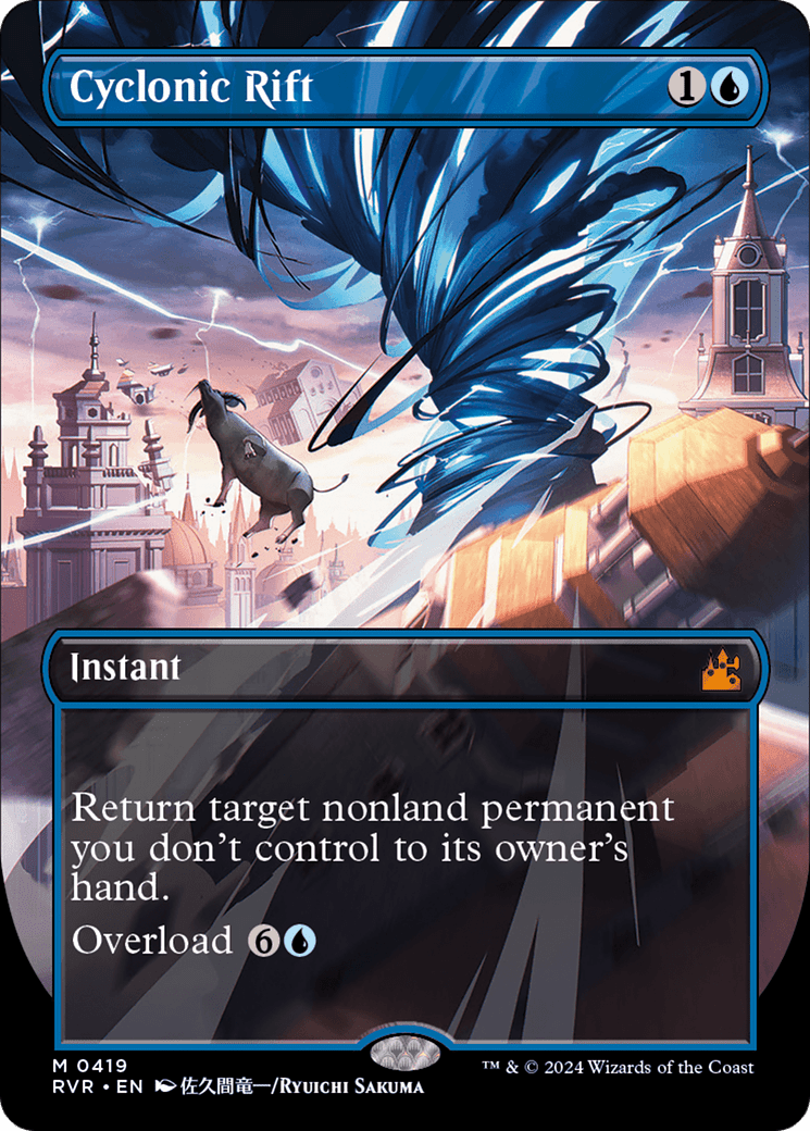 Cyclonic Rift (Anime Borderless) [Ravnica Remastered] MTG Single Magic: The Gathering  | Multizone: Comics And Games