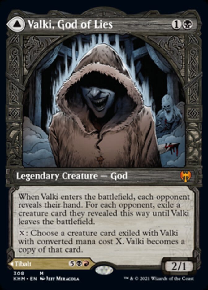 Valki, God of Lies // Tibalt, Cosmic Impostor (Showcase) [Kaldheim] MTG Single Magic: The Gathering  | Multizone: Comics And Games