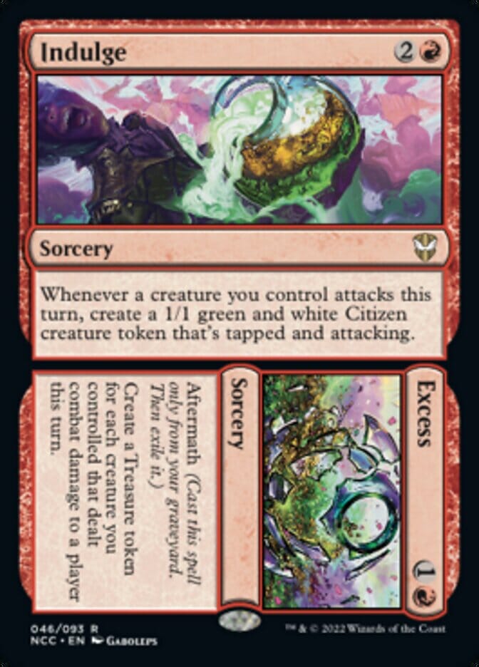 Indulge // Excess [Streets of New Capenna Commander] MTG Single Magic: The Gathering  | Multizone: Comics And Games