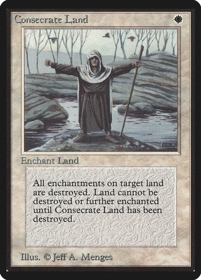Consecrate Land [Limited Edition Beta] MTG Single Magic: The Gathering  | Multizone: Comics And Games