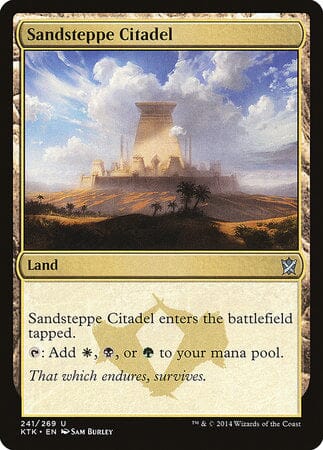 Sandsteppe Citadel [Khans of Tarkir] MTG Single Magic: The Gathering  | Multizone: Comics And Games